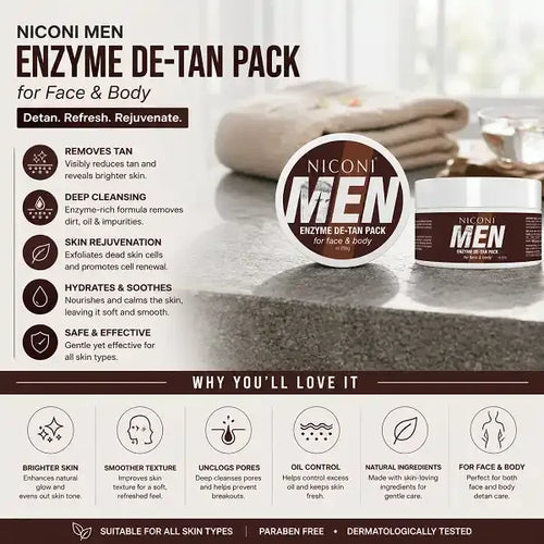 Niconi Men Enzyme De Tan Pack
